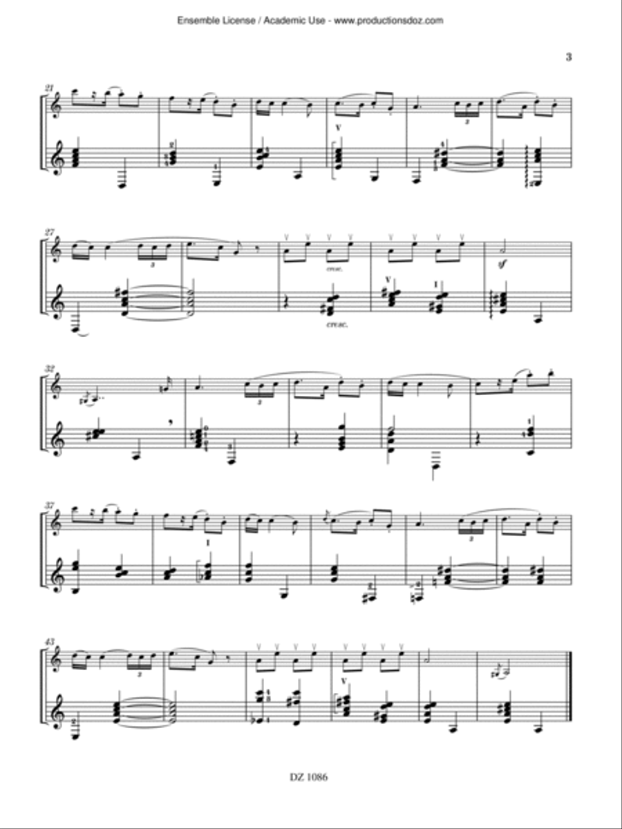 Danses populaires roumaines - disp. en Amérique seulement Violin scores gallery preview page 3
