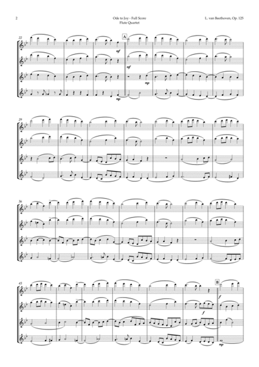 Ode to Joy by Beethoven for Flute Quartet image number null