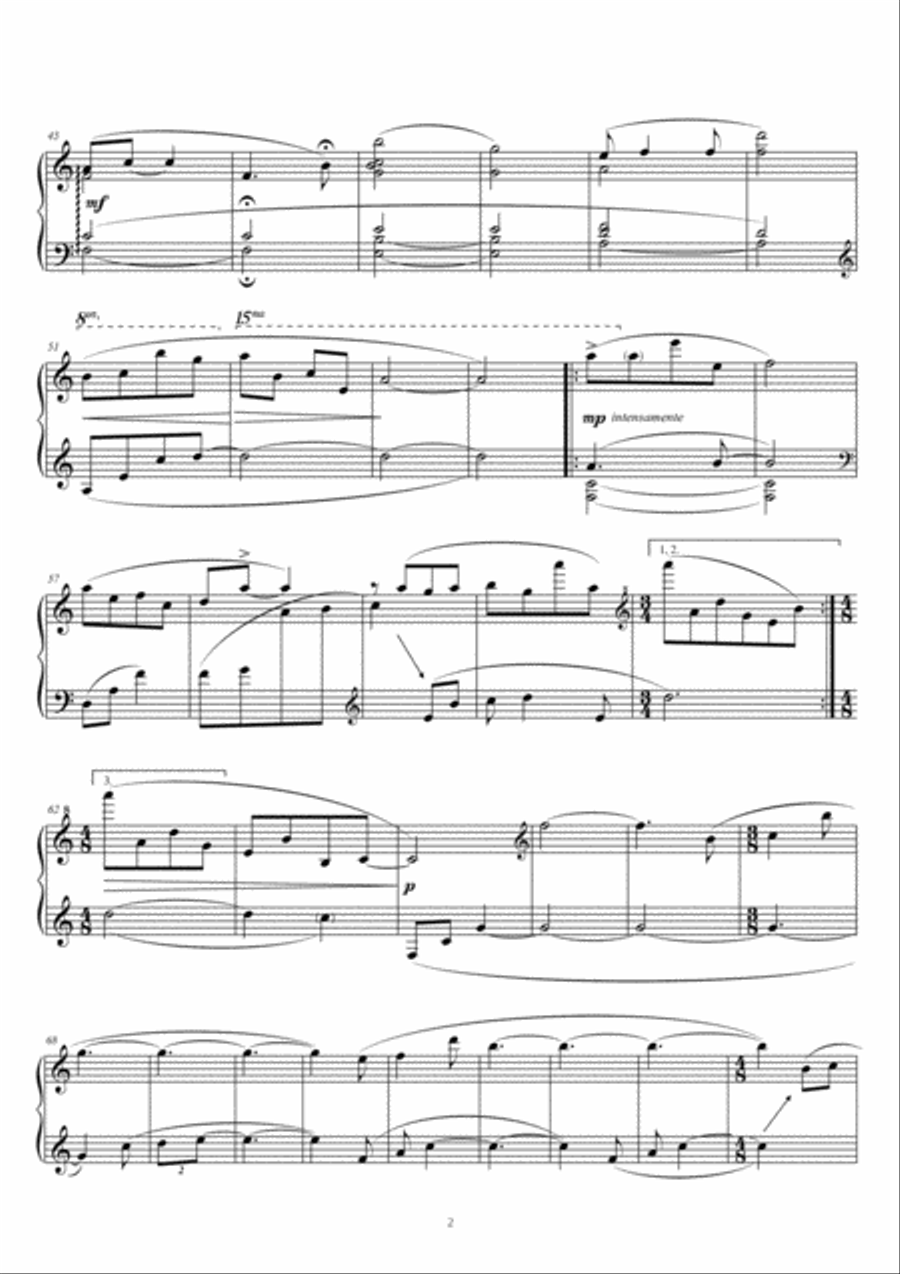 Marek Iwaszkiewicz - Okruszki Śpiącego Serca Piano Solo scores gallery preview page 2
