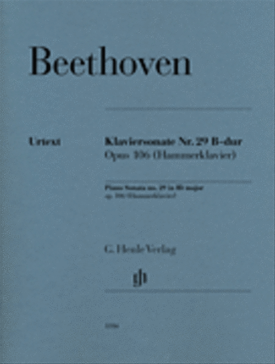 Piano Sonata No. 29 in B-flat Major, Op. 106 (Hammerklavier) Piano Solo scores gallery preview page 1