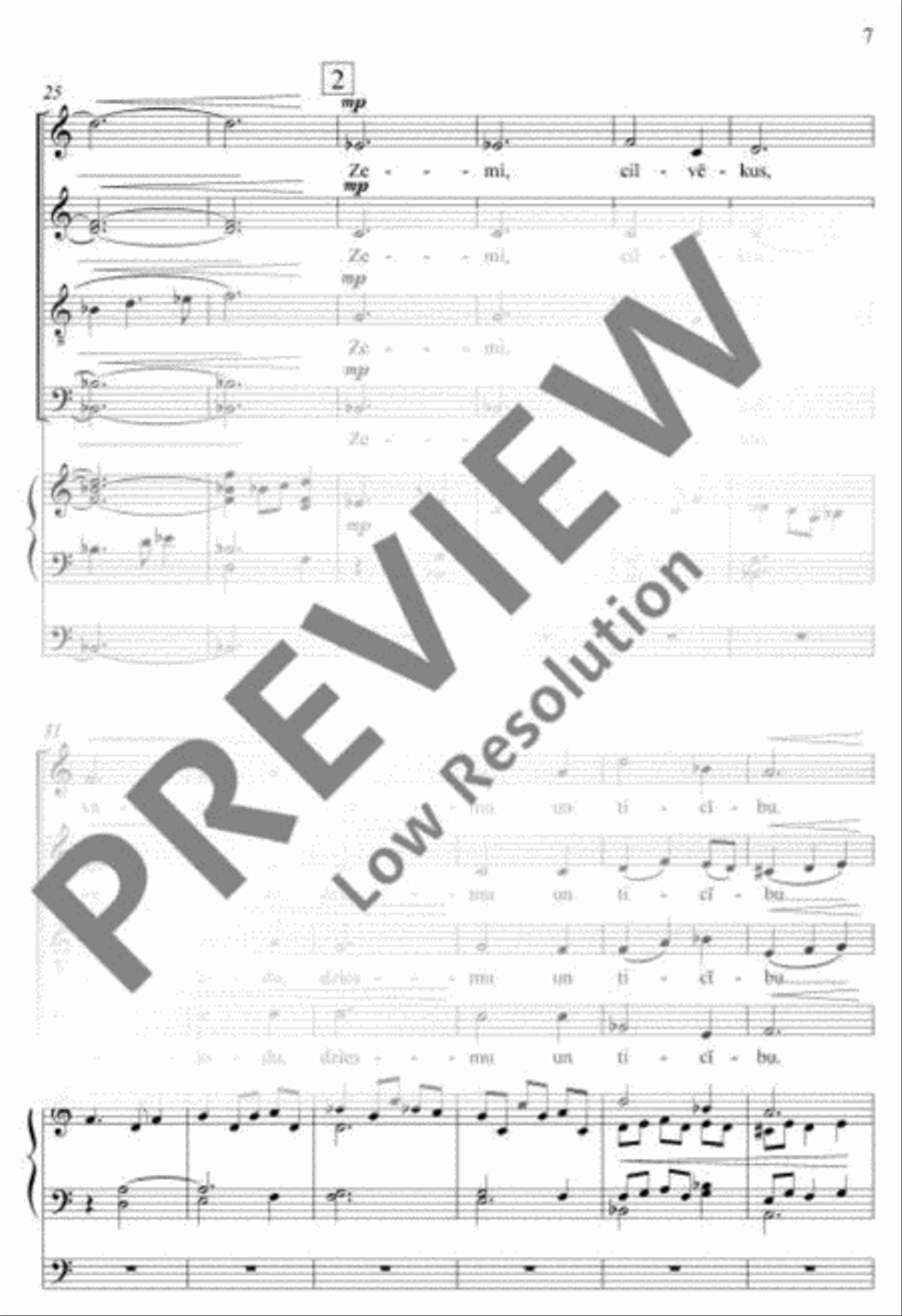 Lūgšana Latvijai 4-Part scores gallery preview page 8