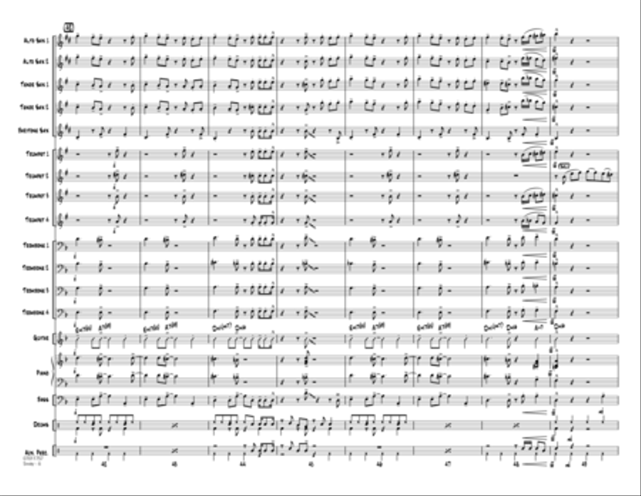 Sway (Quien Sera) - Conductor Score (Full Score) Jazz Ensemble scores gallery preview page 6
