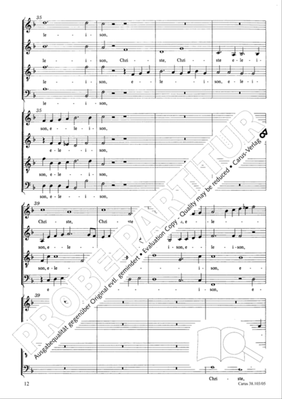 Introitus und Kyrie Introitus und Kyrie 4-Part scores gallery preview page 13