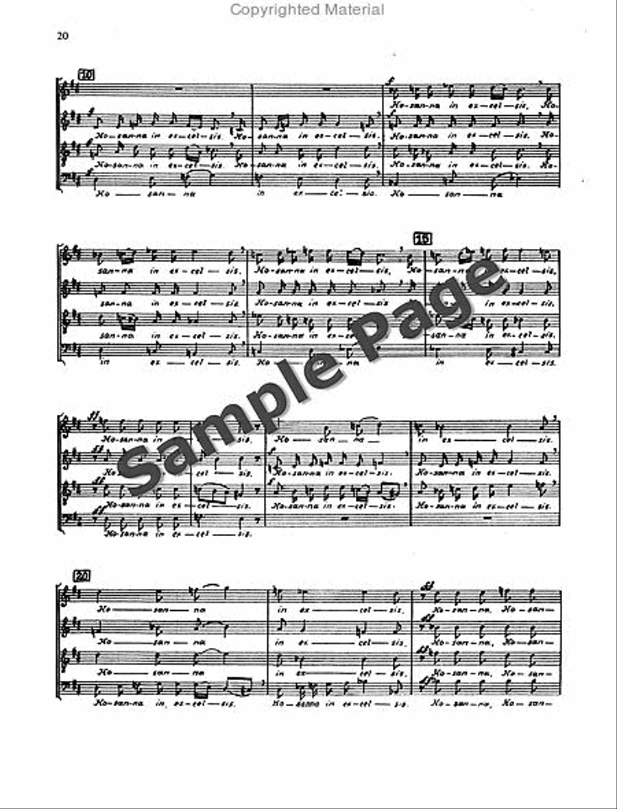 Mass in D Minor 4-Part scores gallery preview page 21