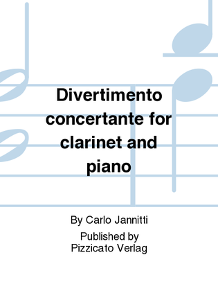 Divertimento concertante for clarinet and piano