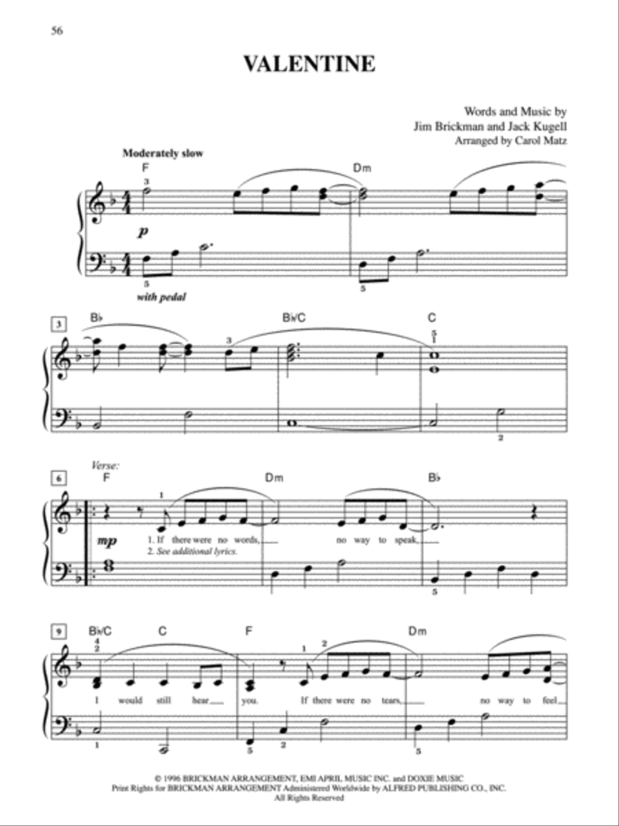 The Essential Jim Brickman Easy Piano scores gallery preview page 5