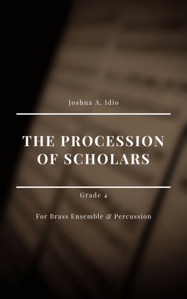 Book cover for The Procession of Scholars - For Brass Ensemble