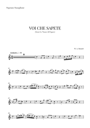 Mozart - Voi Che Sapete (Soprano Saxophone)
