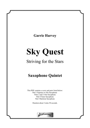 Book cover for Sky Quest for Saxophone Quintet