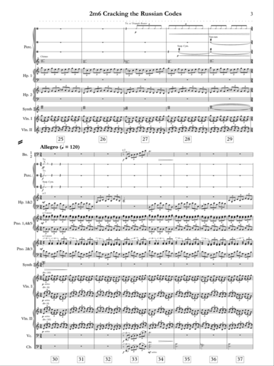 Cracking The Russian Codes - Score Only Full Orchestra scores gallery preview page 5