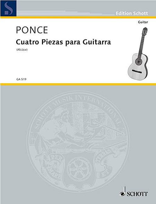 Book cover for 4 Pieces for Guitar