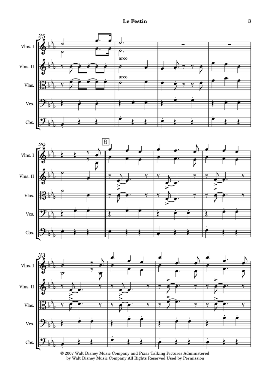 Le Festin String Orchestra scores gallery preview page 3