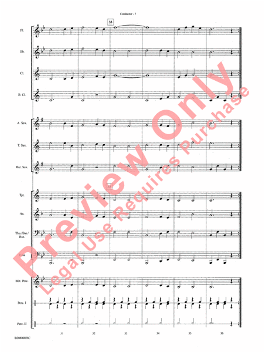 Simple Gifts Concert Band scores gallery preview page 10