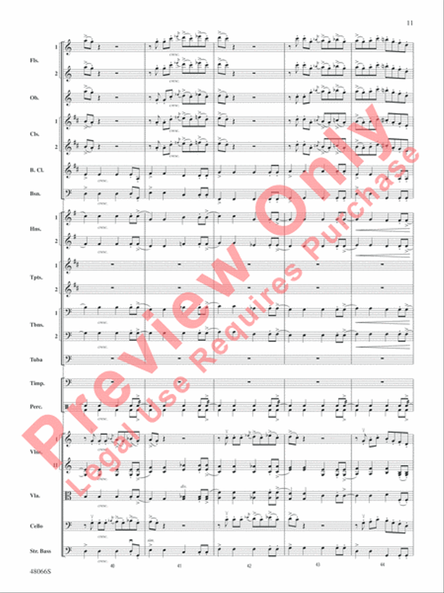 Blue Tango Full Orchestra scores gallery preview page 12