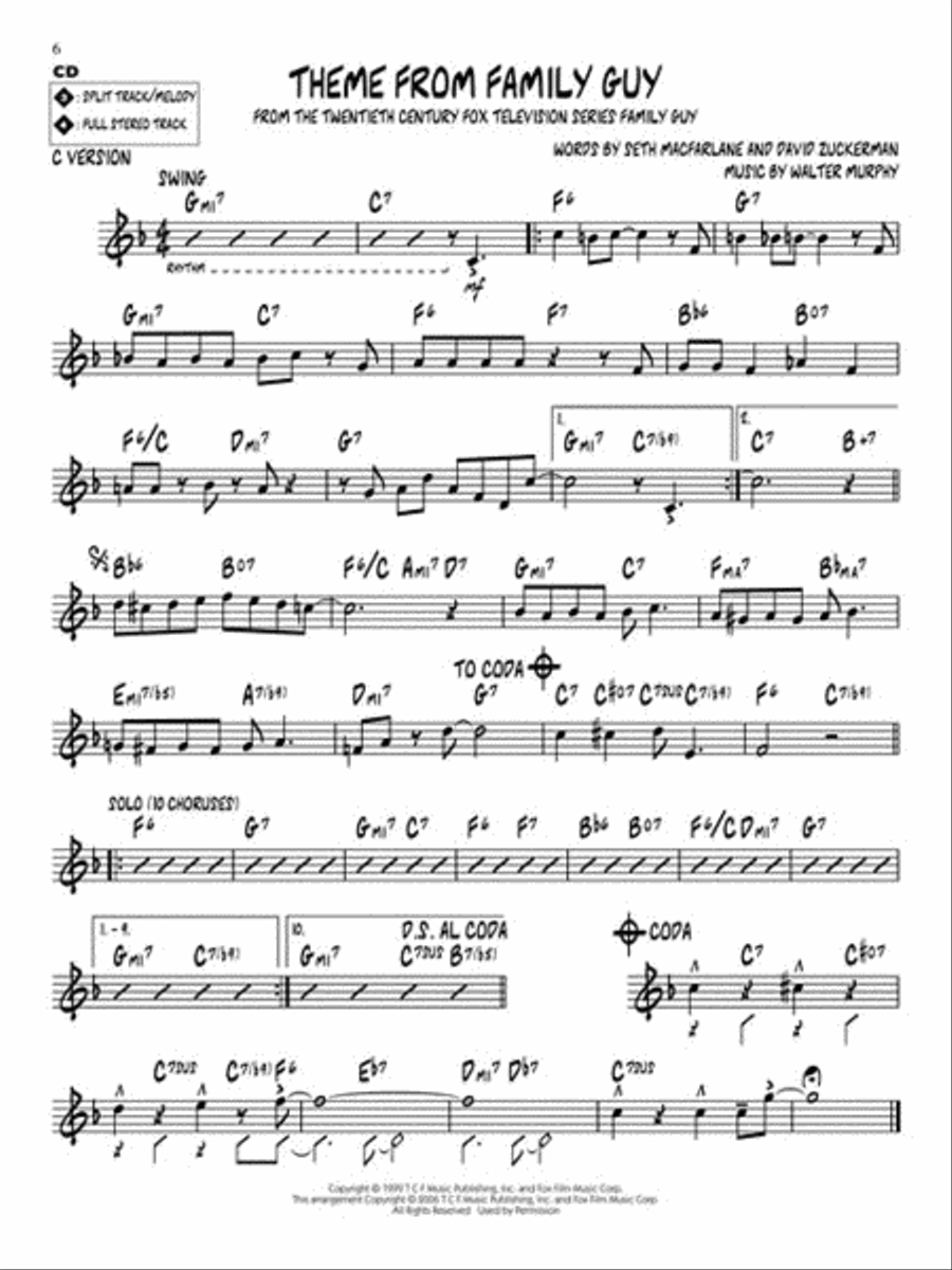 TV Tunes C Instrument scores gallery preview page 4