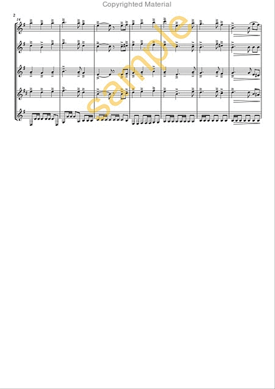 Pirates of the Caribbean Pirates of the Caribbean Clarinet Quartet scores gallery preview page 3