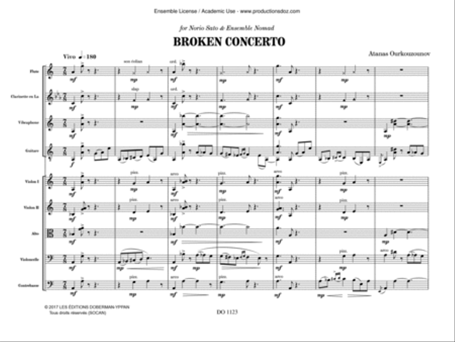 Broken Concerto Orchestra scores gallery preview page 3