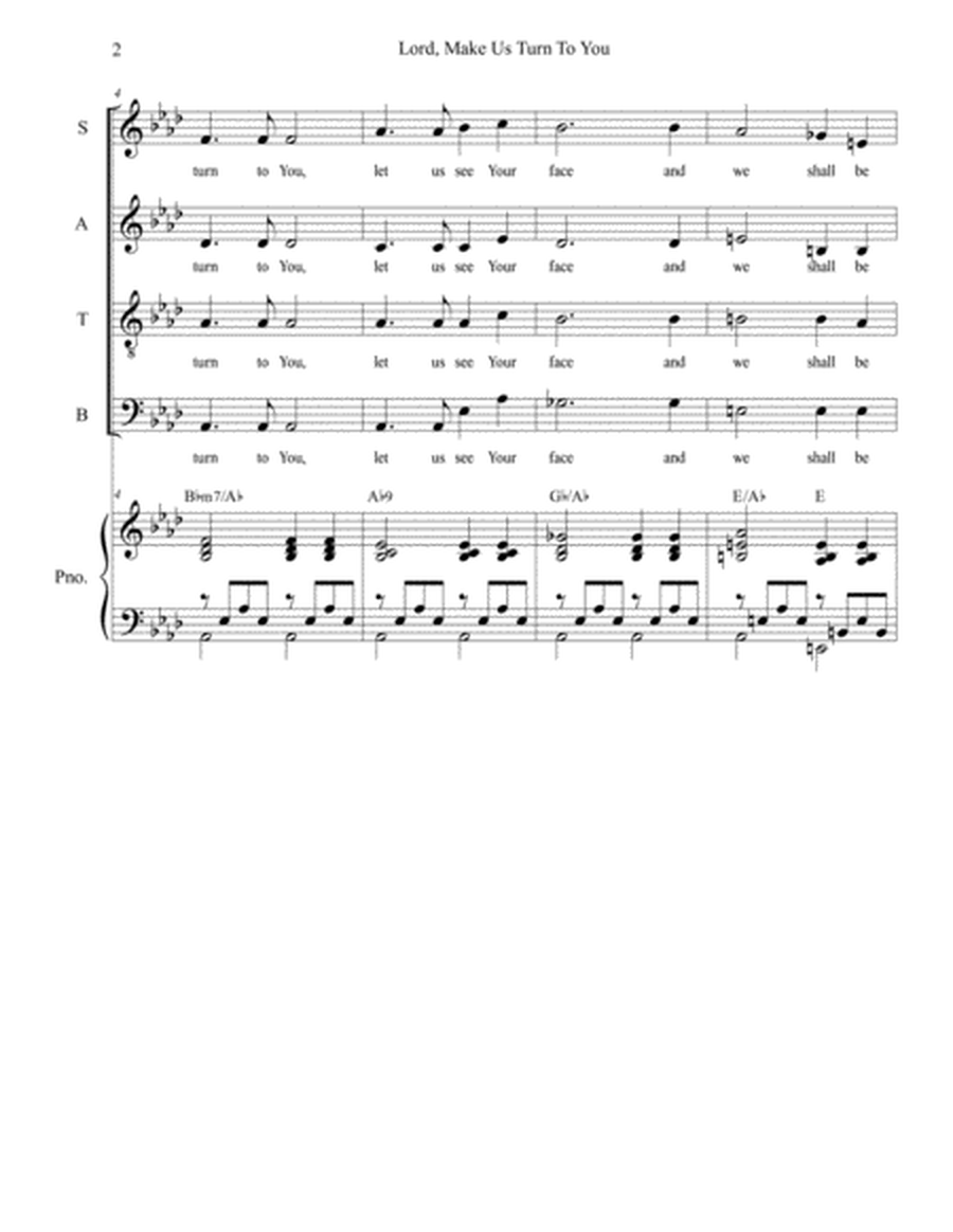 Lord, Make Us Turn To You (Solo with SATB) image number null