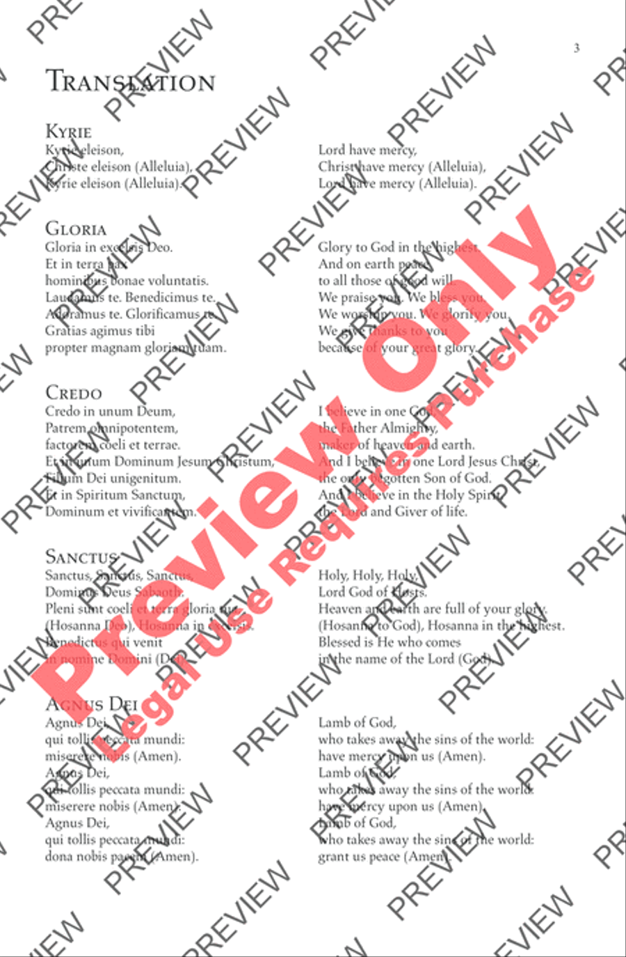 Missa Festiva Missa Festiva 4-Part scores gallery preview page 6