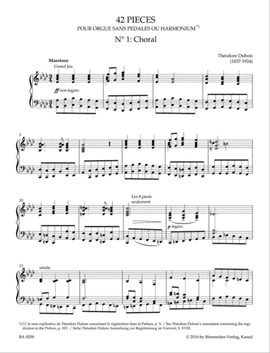 Posthumous Works. 42 Pieces for Organ without pedal (1925) Organ scores gallery preview page 2