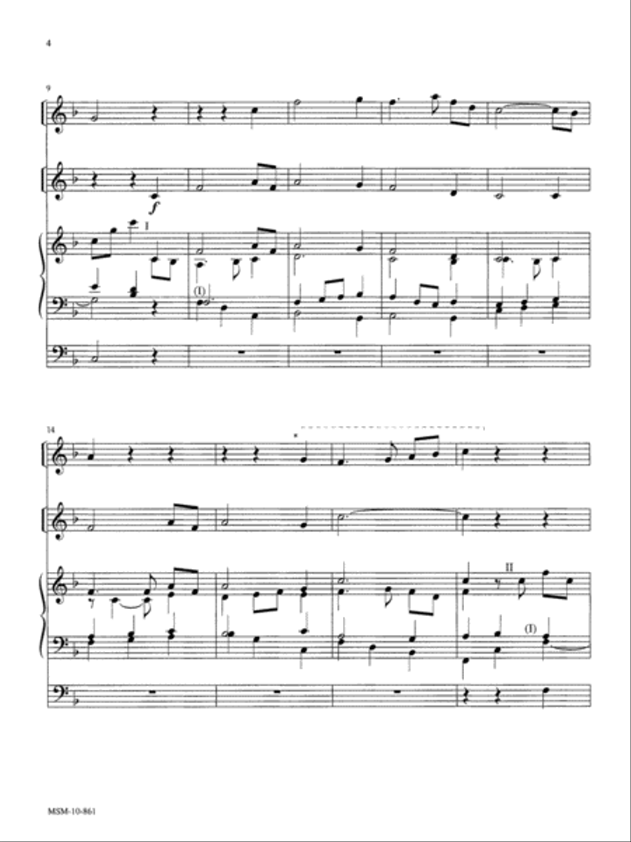 Three Hymns for Organ & Opt. Solo Instruments Organ scores gallery preview page 3