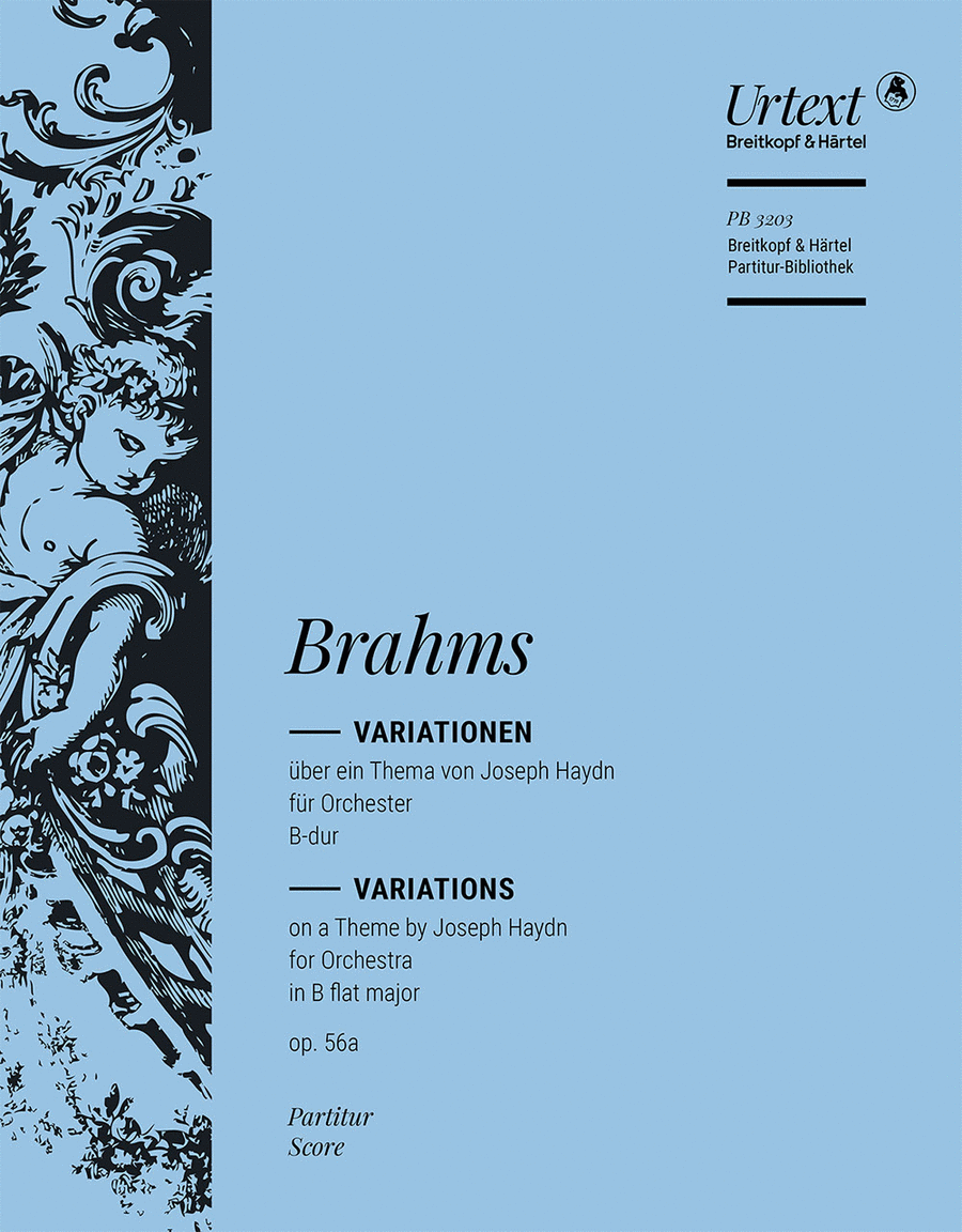 Variations on a Theme by Joseph Haydn in B flat major Op. 56a Orchestra scores gallery preview page 1