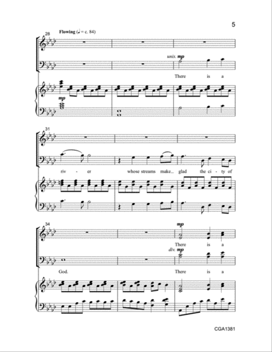 God Is Our Refuge and Strength 4-Part scores gallery preview page 5