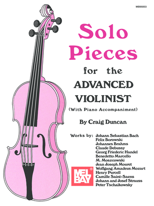 Book cover for Solo Pieces for the Advanced Violinist