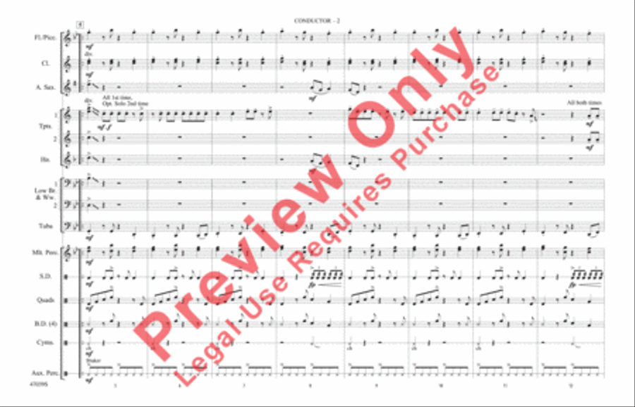 Shape of You Marching Band scores gallery preview page 3