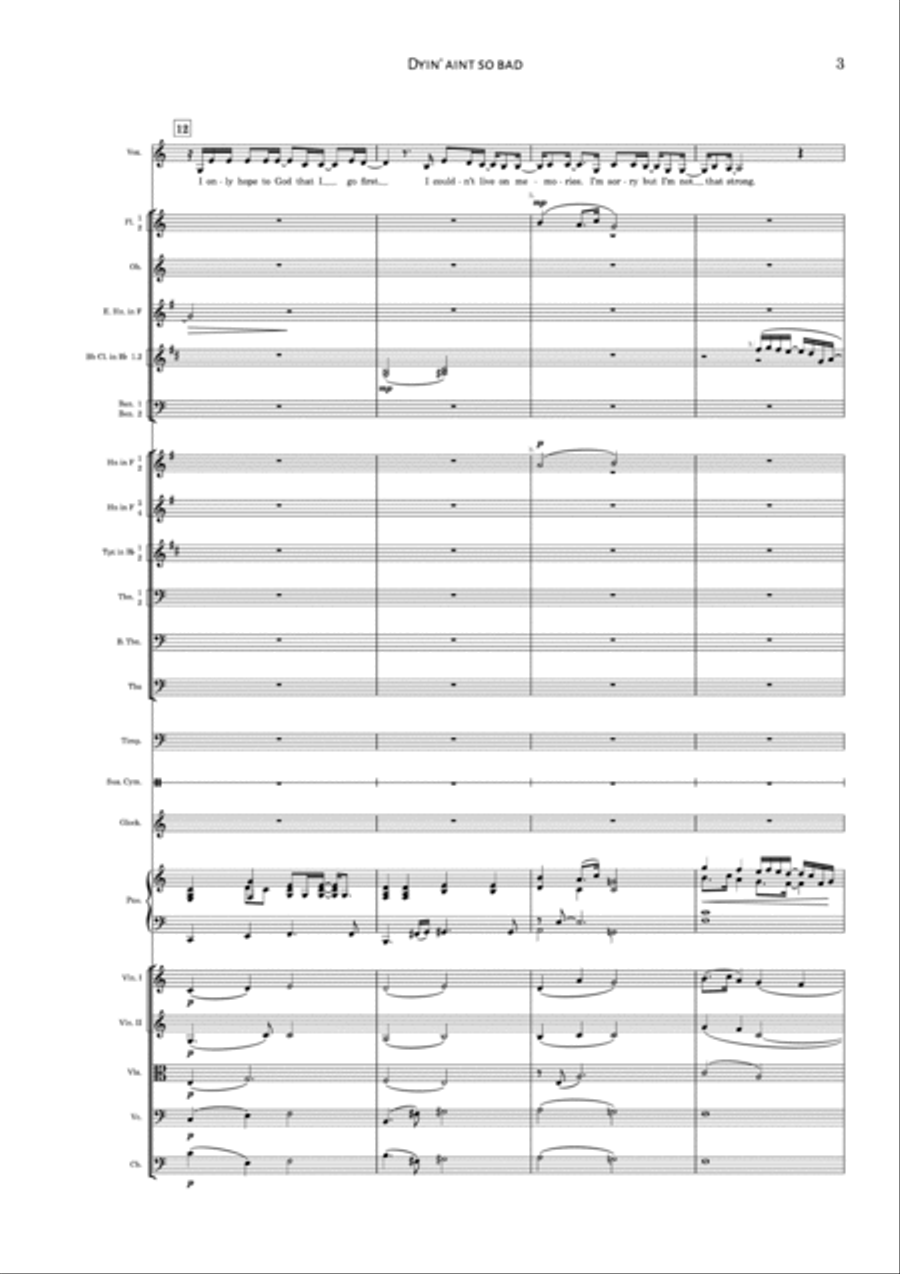 Dyin Ain T So Bad Concert Band scores gallery preview page 5