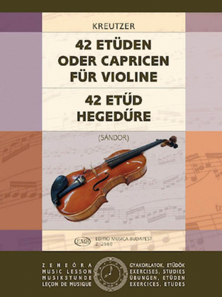 Book cover for 42 Etudes Or Caprices