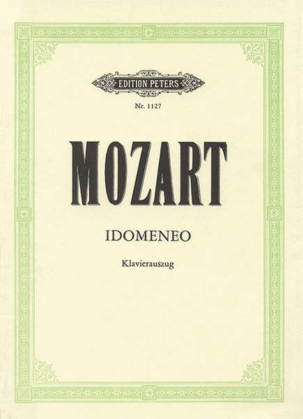 Idomeneo K366 (Vocal Score)
