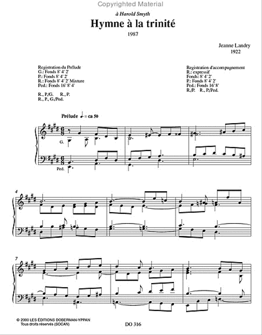 Hymne à la Trinité Hymne à la Trinité Choir scores gallery preview page 2