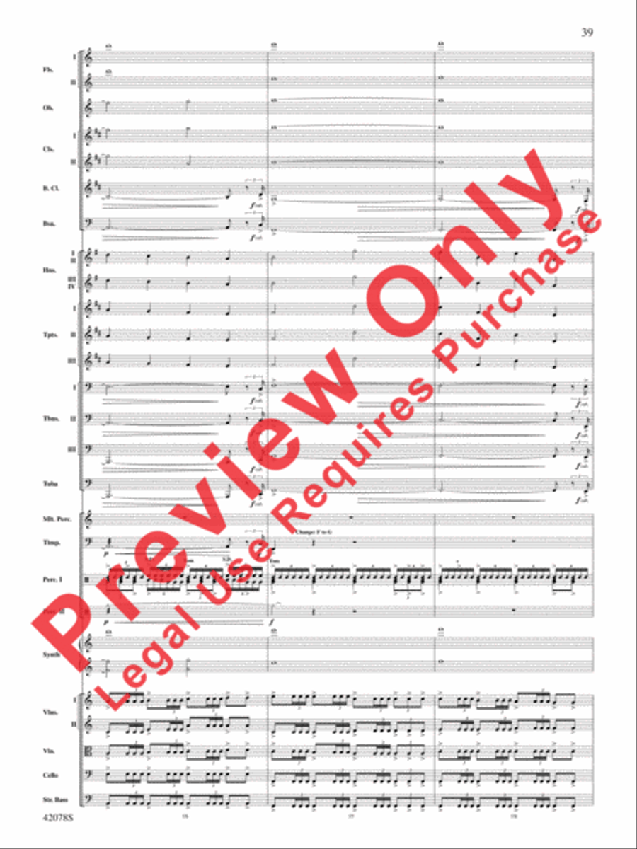 Man of Steel, Selections from Full Orchestra scores gallery preview page 40