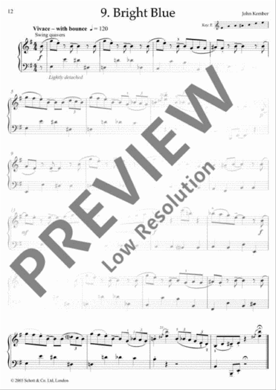 Blues pieces for piano solo Piano Solo scores gallery preview page 15
