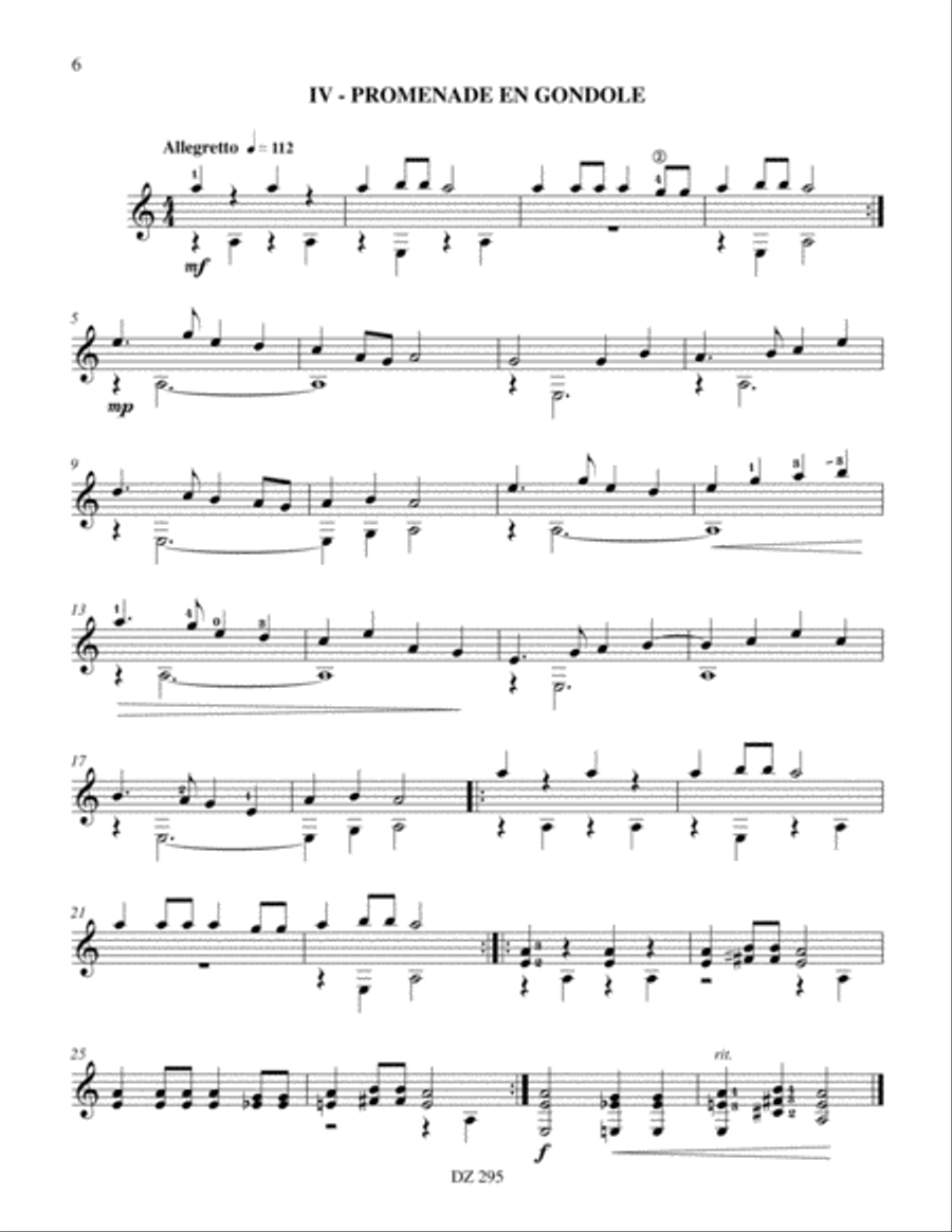 Petit album évocateur et facile, vol. 2 Classical Guitar scores gallery preview page 6