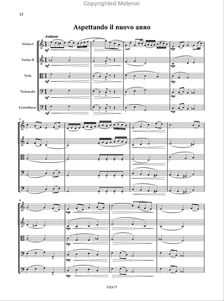 23 Souvenirs for String Quintet String Quintet scores gallery preview page 4