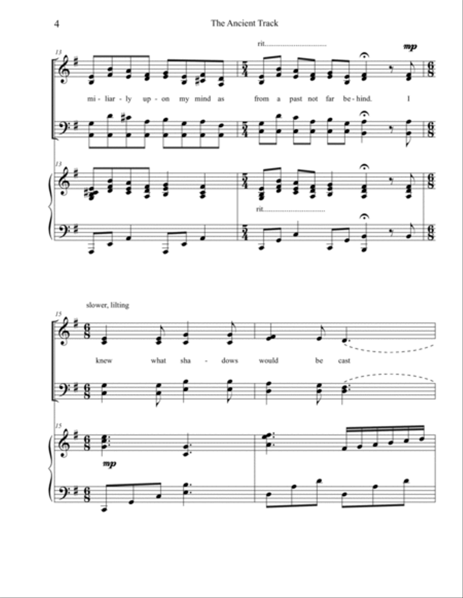 The Ancient Track 4-Part scores gallery preview page 4