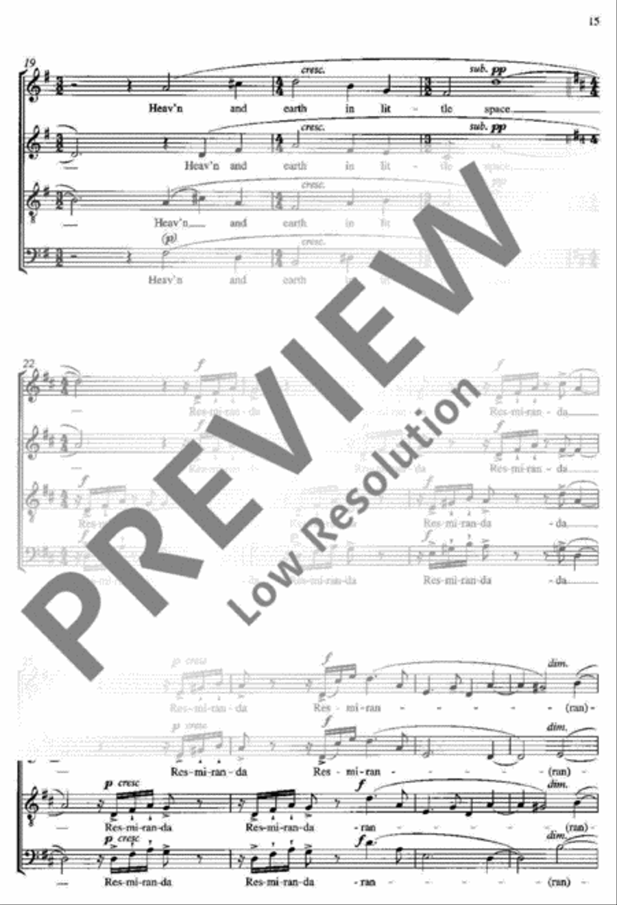 Three Carols Three Carols 4-Part scores gallery preview page 18