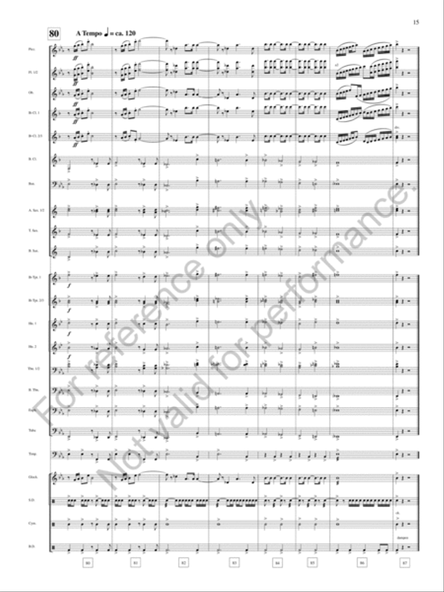 Bound Away Bound Away Concert Band scores gallery preview page 16