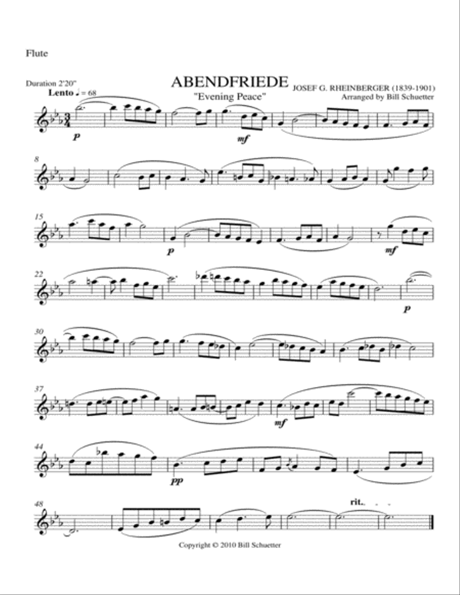 Abendfriede Abendfriede Woodwind Quintet scores gallery preview page 4