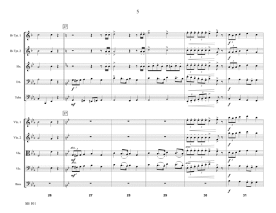 Coronation March Coronation March Chamber Music scores gallery preview page 5