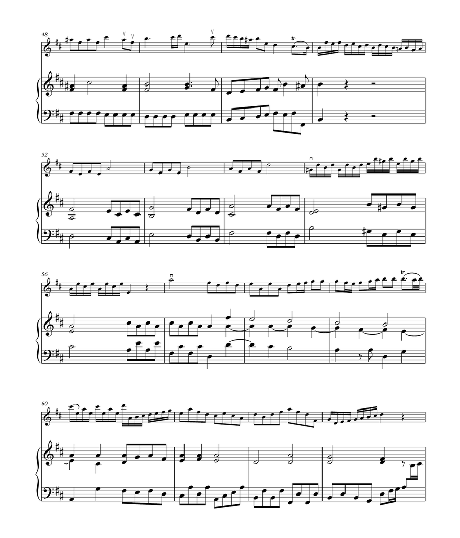 Violin Sonata in D Major (HWV 371) Violin Sonata in D Major (HWV 371) Violin Solo scores gallery preview page 6