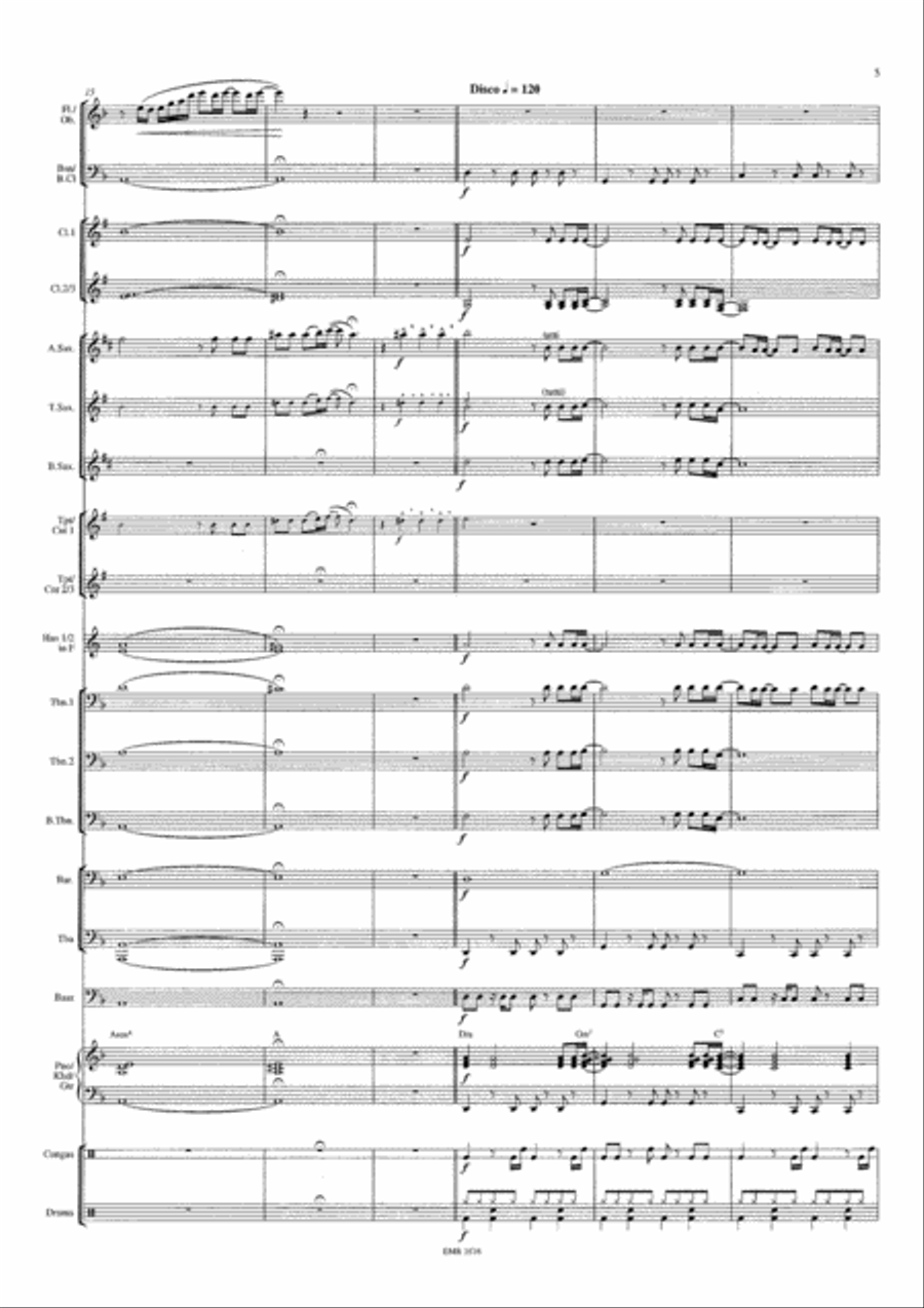 I Will Survive Concert Band scores gallery preview page 6