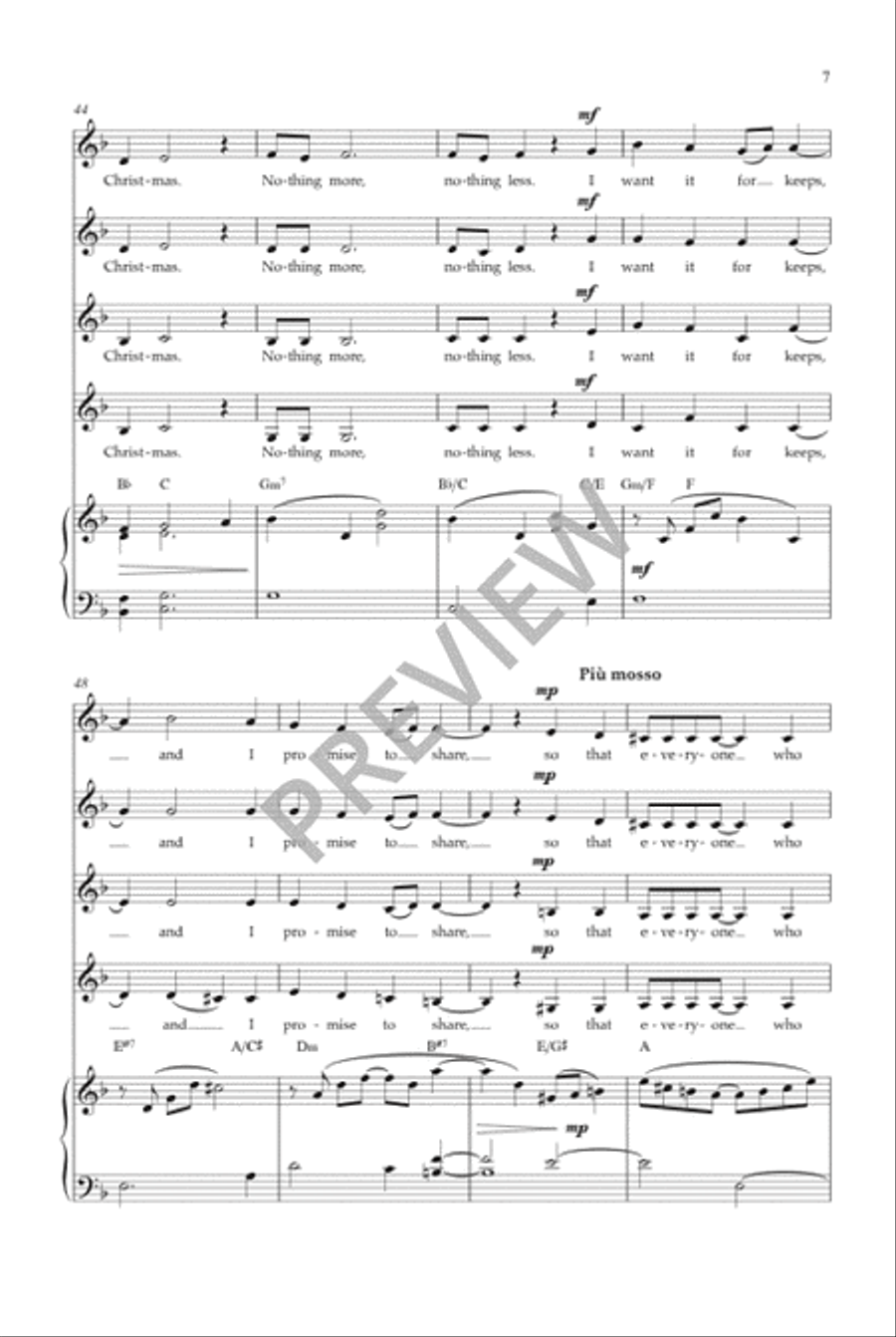 The World for Christmas (SSAA) SSAA scores gallery preview page 8