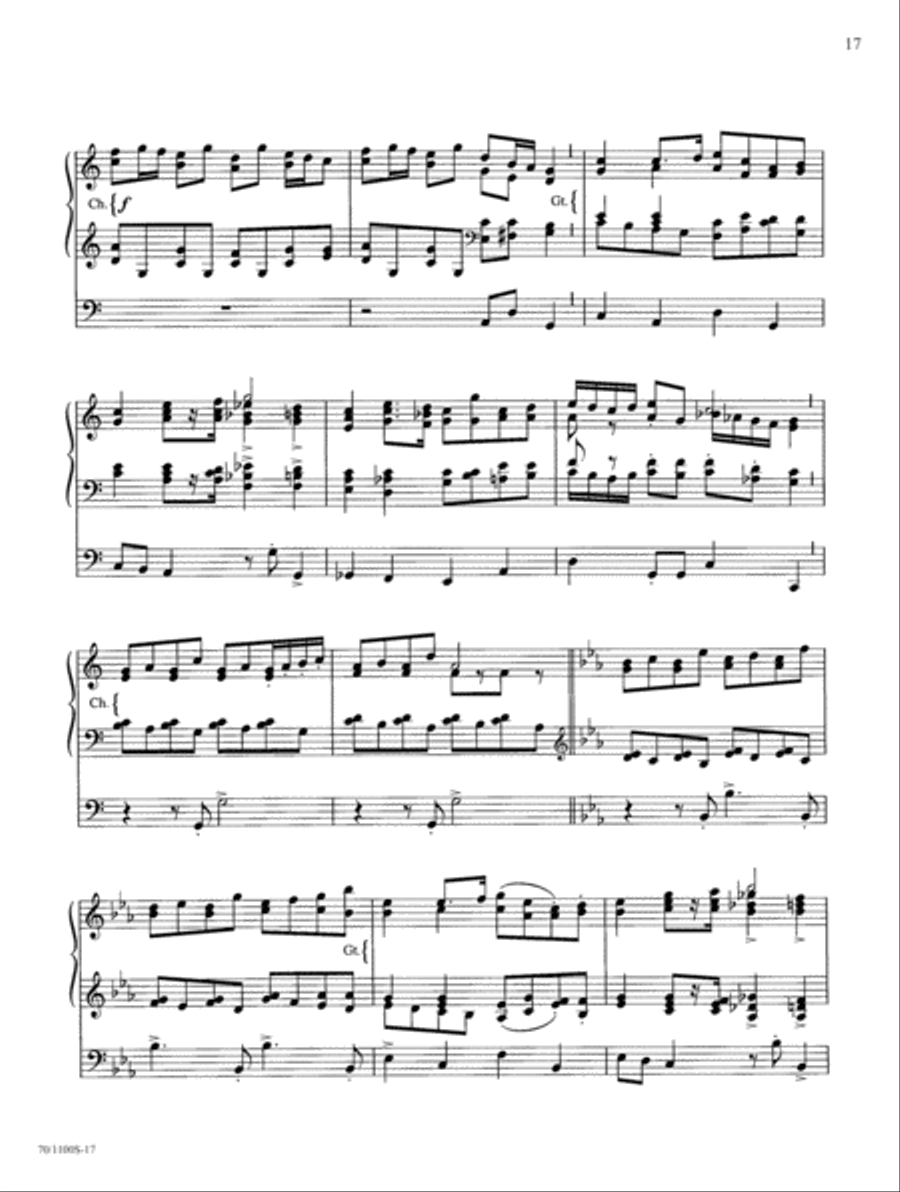 Wood Works on Original Themes Organ Solo scores gallery preview page 14