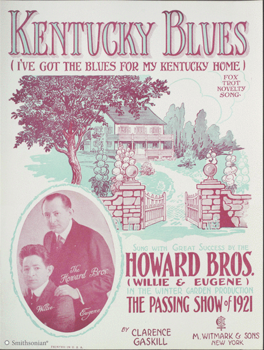 Kentucky Blues (I've Got the blues for my kentucky home) Piano, Vocal scores gallery preview page 1