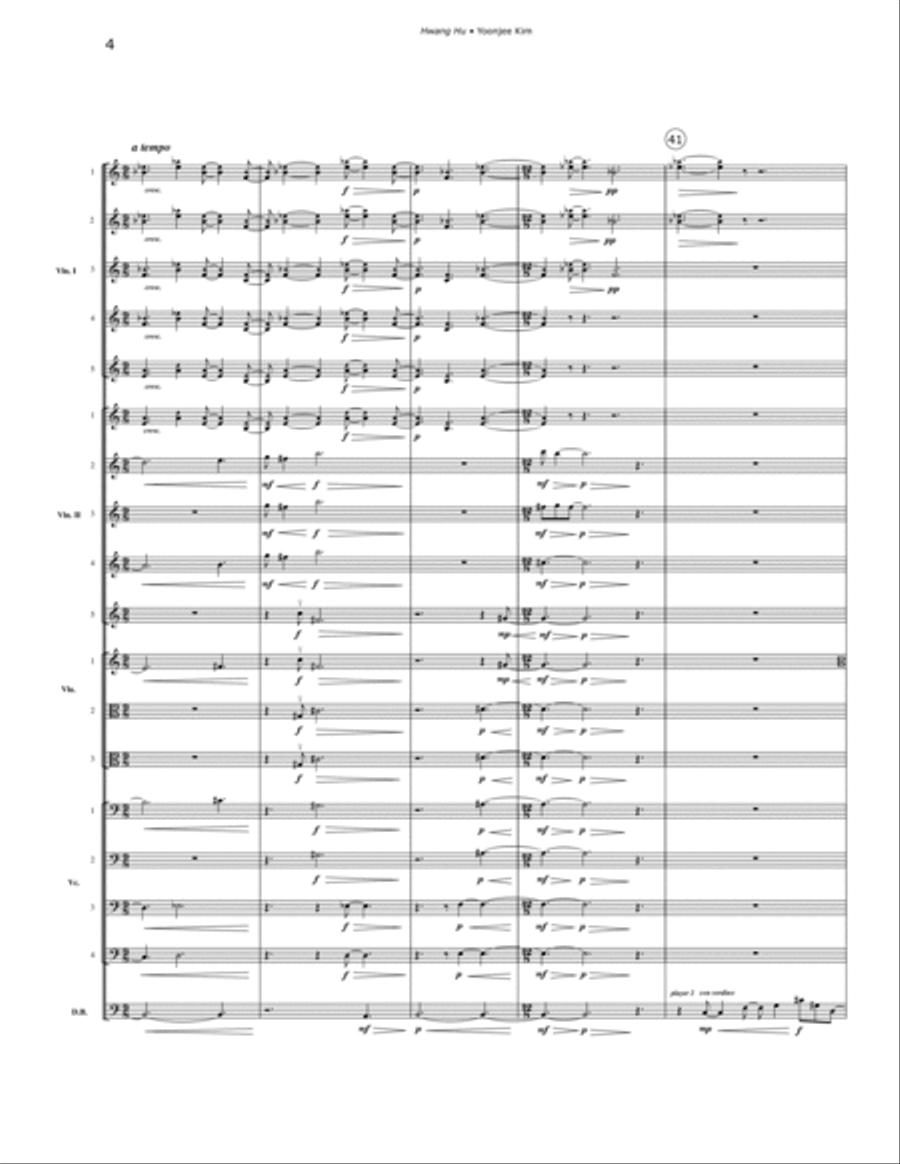 Hwang Hu (The Empress) String Orchestra scores gallery preview page 4