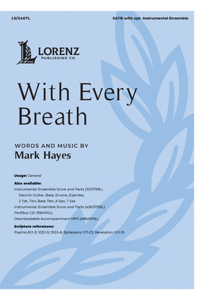 Book cover for With Every Breath - Instrumental Ensemble Score and Parts