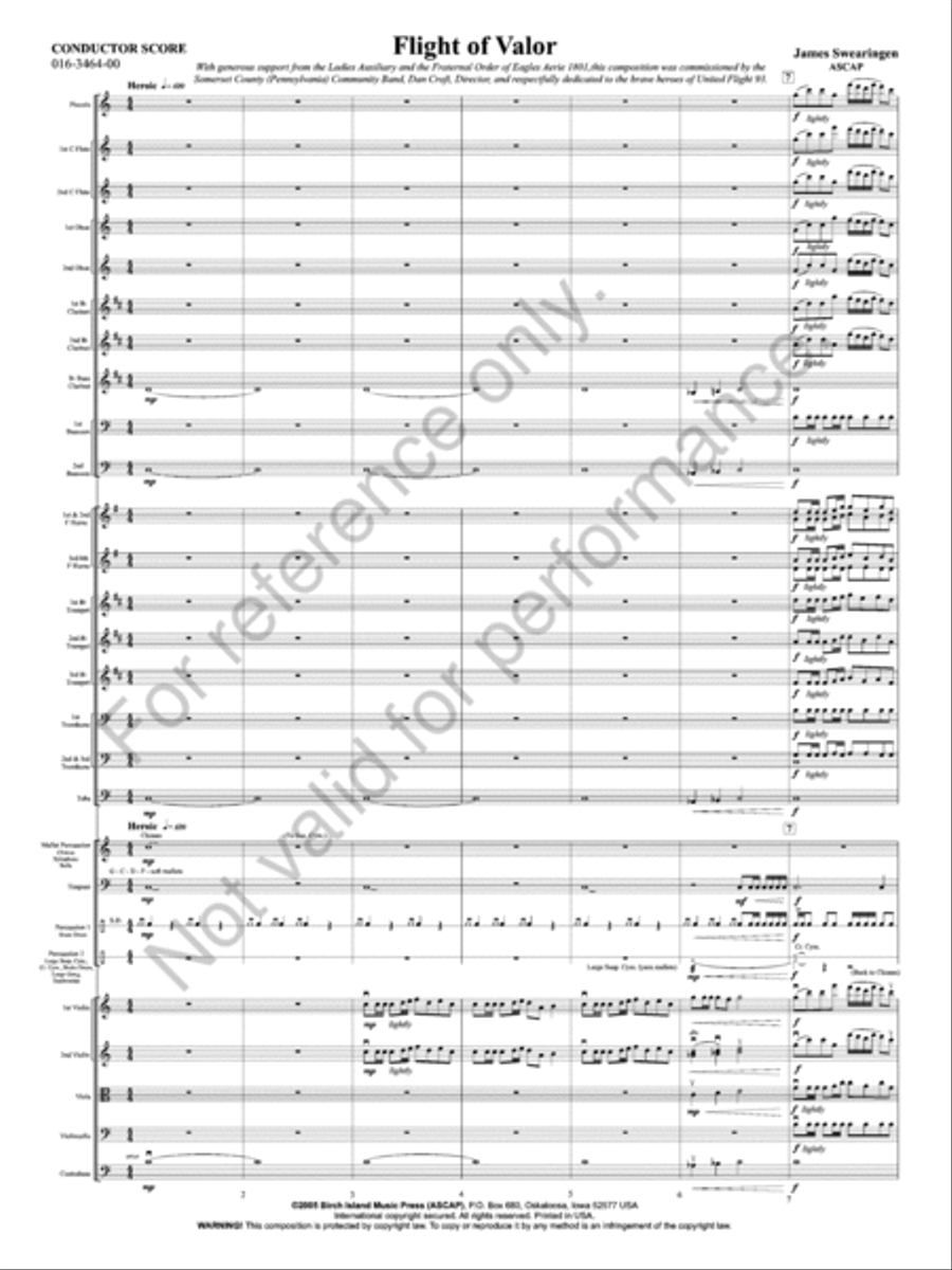 Flight Of Valor Full Orchestra scores gallery preview page 3